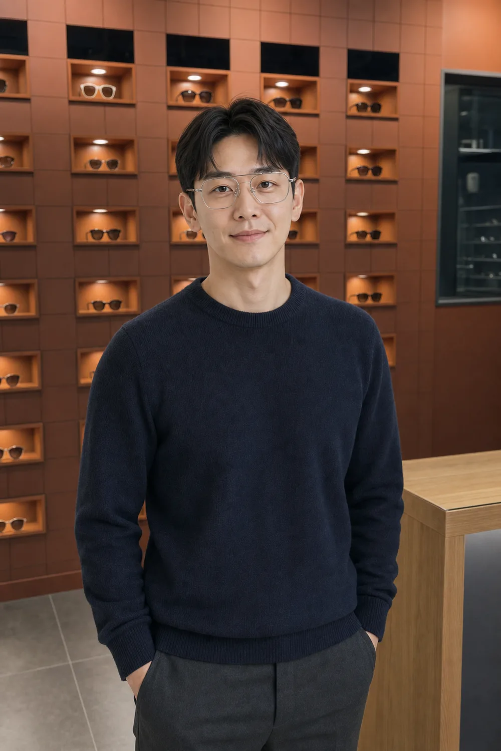 디타 보스턴 콤비 착용 연출 이미지 1